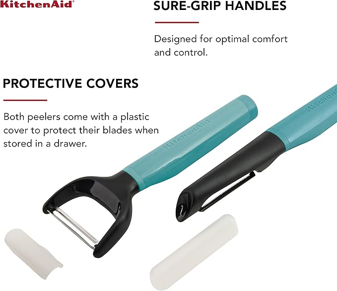 KitchenAid Universal Euro Y Peeler, Set Of 2, Aqua