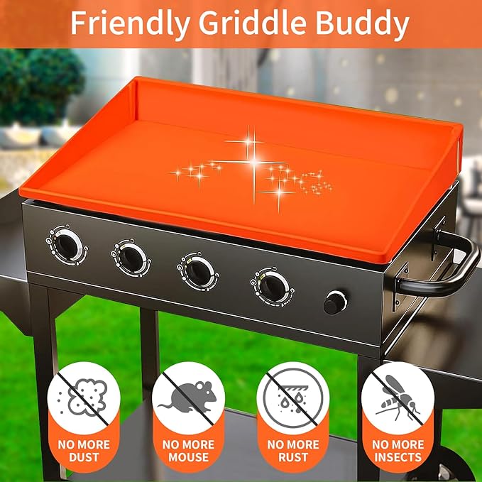 Silicone Griddle Mat 36” for Blackstone,Upgraded Full-edge Heavy Duty Food Grade Non-Stick Griddle Cover,Grill Buddy Mat Protect Your Griddles from Dirt & Rust (36 Inch)