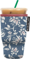 Sok It JavaSok Iced Coffee & Cold Soda Insulated Neoprene Cup Sleeve (Reyn Spooner Kia Orana, Large: 30-32oz)