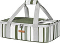 LUNCIA Insulated Casserole Carrier for Hot or Cold Food, Lasagna Lugger Tote for Potluck Parties/Picnic/Cookouts, Fits 9"×13" Baking Dish, Dark Green