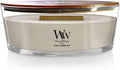WoodWick Tonka & Almond Milk Gifts for Women and Men, 16 oz Ellipse Candle with Crackling Wick