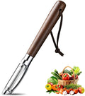 Ugotit Premium Vegetable Peeler, I Type 304 Stainless Steel Swivel Blade, Potato Eye Remover, Real Wood Handle Leather Strap, Kitchen Essentials