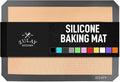Zulay Kitchen Silicone Baking Mat - Reusable Nonstick Silicone Sheet for Oven, 16.5" x 11.6", Dark Gray