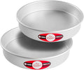 Fat Daddio's Anodized Aluminum Round Cake Pans, 2 Piece Set, 10 x 2 Inch