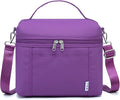NOL Natural Organic Lifestyle Insulated Lunch Bags for Women Cooler Bag Lightweight Nylon Waterproof Lunch Box For Work (Purple Medium(normal))