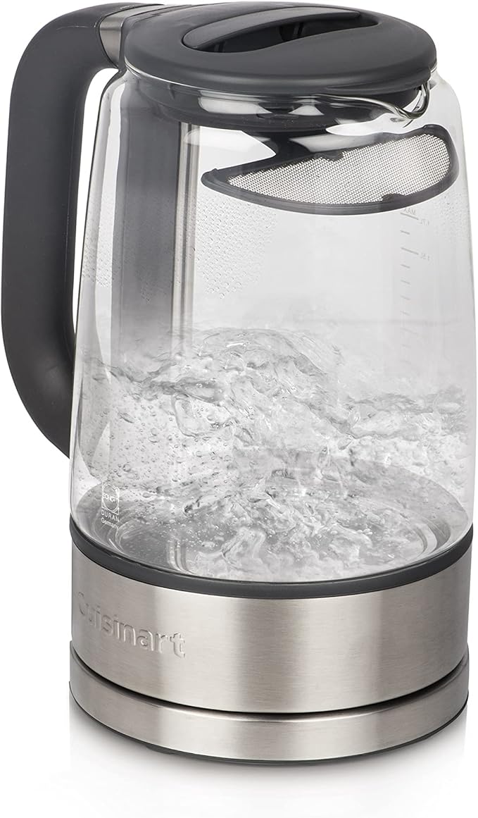 Cuisinart GK-17N Viewpro Cordless Electric Kettle, Silver 1.7 Liter