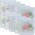 RLAVBL Gallon Freezer Bags Reusable Food Storage Bags for Vegetable, Liquid, Snack, Meat, Sandwich, 11.02x10.63 Inch, 10 Pack