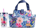Fit & Fresh Lunch Bag For Women, Insulated Womens Lunch Bag For Work, Leakproof & Stain-Resistant Large Lunch Box For Women With Matching Tumbler, Snap Closure Westport Bag Floral