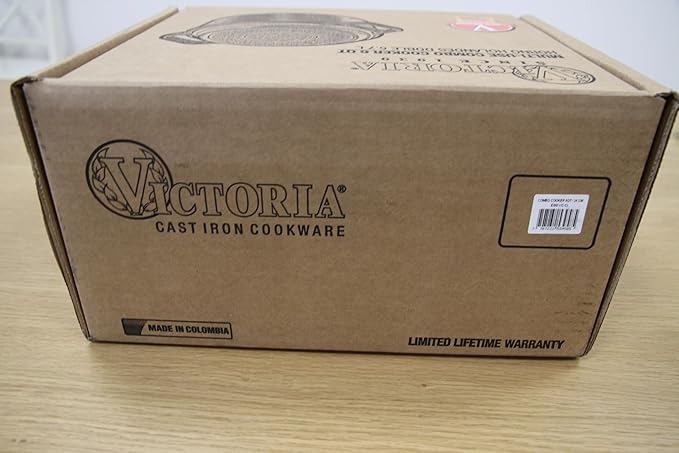 Victoria 6-Quart Cast Iron Combo Cooker, Combination Dutch Oven and Skillet, Made in Colombia, 2-Piece Set