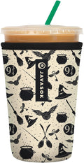 Sok It JavaSok Iced Coffee & Cold Soda Insulated Neoprene Cup Sleeve (Wizard's Walk, Medium: 22-28oz)