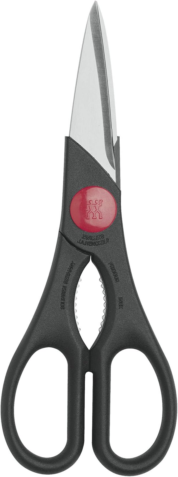 ZWILLING TWIN Kitchen Shears, Multi-Purpose, Heavy Duty, Stainless Steel Blades, Black