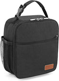 Femuar Lunch Box for Men Women Adults, Small Lunchbox for Work Picnic - Reusable Lunch bag Portable Lunch tote, Black