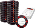 Pagers for Restaurants 20 Coaster Beeper, Restaurant Pager System Long Range, Customer Queue Pagers Set with Vibration, Flashing and Buzzer, Beepers for Food Truck, Church, Nursery