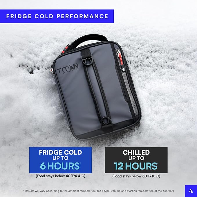 Titan High Performance Insulated Expandable Lunch Pack - Sharkskin Gray
