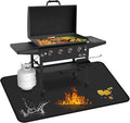 75 x 40 inch Under Grill Mats for Blackstone - Large Fireproof Grill Mat for Deck Protector, Double-Sided Waterproof Oil-Proof BBQ Floor Matt for Blackstone Griddle Accessories