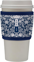 Sok It HotSok Coffee & Tea Reusable Insulated Neoprene Cup Sleeve (Royal Lace)