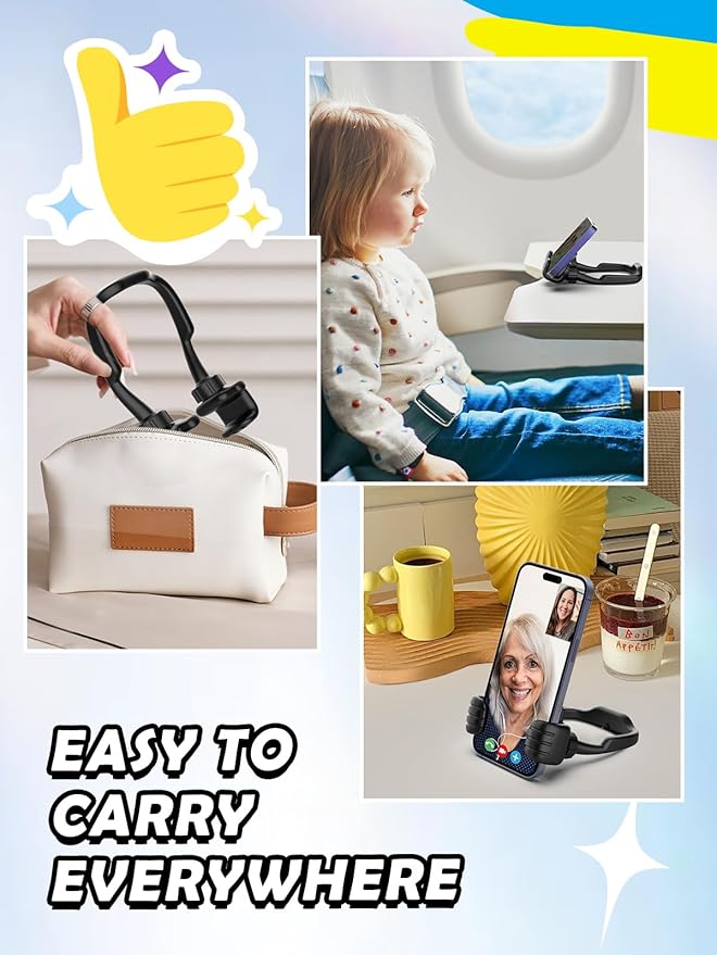 Stocking Stuffers for Teens Boys Men Adults Gifts: Thumbs Up Lazy Phone Stand Cell Phone Holder Gifts for Kids Women Teenage Girls Wife Ideas Funny Cool Gadgets Who Have Everything Gifts for Christmas