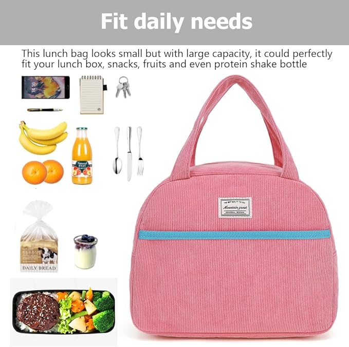 lunch bag women & men,Insulated Cooler Lunch Box Adult Water Resistant Lunch tote bag Shoulder strap not included