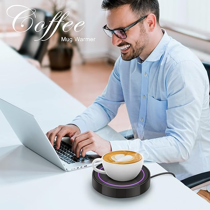 Coffee Mug Warmer - Auto On/Off Gravity-induction Mug Warmer for Office Desk and Family Living Room