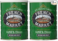 French Market Coffee & Chicory Decaffeinated Medium-Dark Roast Ground Coffee, 12oz Can (Pack of 2)