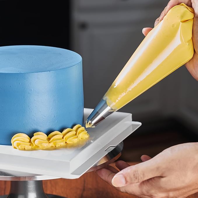 Keenpioneer Piping Bag - Disposable Cake Decorating Bag, Pastry Bag 56 Count, 16 inch, Clear