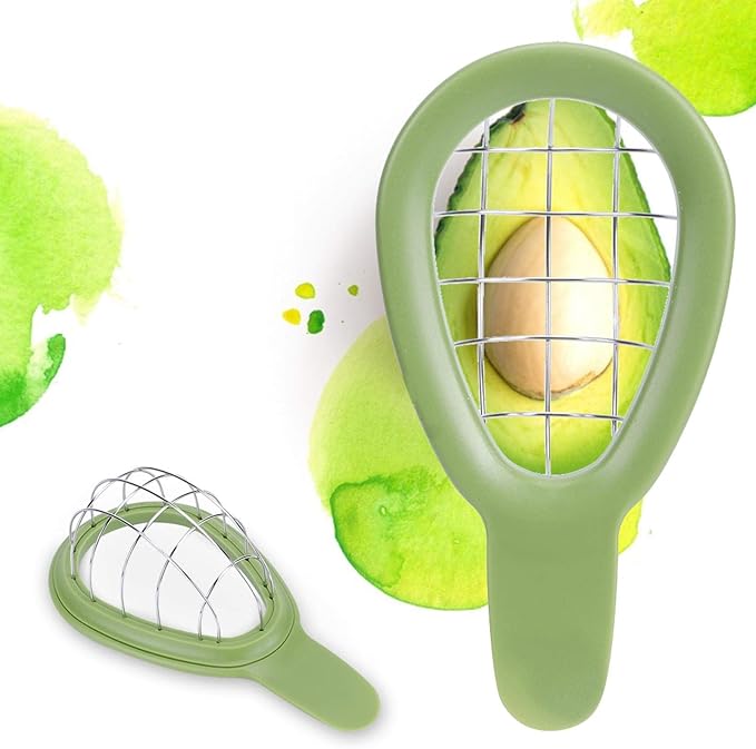 Avocado Cuber Tool, Stainless Steel Avocado Slicer Cutter Salad Tools Kitchen Gadget