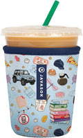 Sok It JavaSok Iced Coffee & Cold Soda Insulated Neoprene Cup Sleeve (Fast Talker, Small: 16-20oz)
