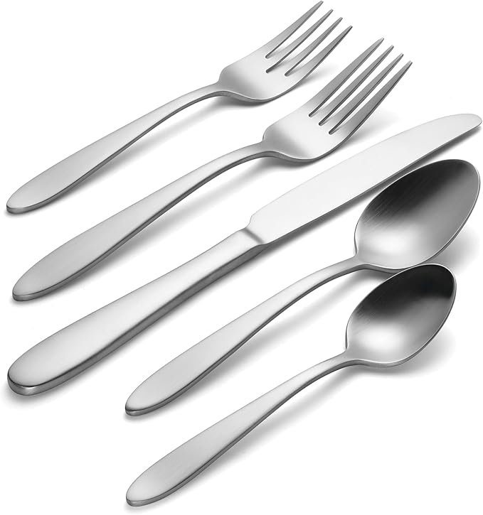 Oneida 895998 Mooncrest Satin 20 Piece Everyday Flatware Set