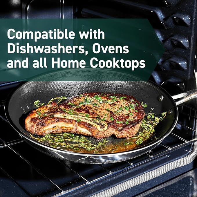 HexClad Hybrid Nonstick 22-Piece Cookware Set, 6Pc Pan Set, 6-Piece Pot Set with 2 Trivets, 10" Wok, 6-Piece Essential Knife Set, and Magnetic Knife Block