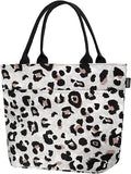 Aosbos Lunch Tote Bag, Insulated Lunch Box for Women, Leakproof Lunch Cooler Purse for Work, Leopard Print