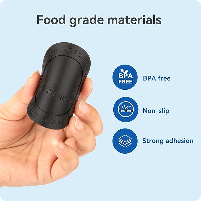 Silicone Bottom Protectors for Hydro Flask 64oz, Yeti 36oz, CIVAGO 32/40 oz, IRON FLASK 32/40 oz, Non-Slip Rubber Bottom Protectors (6 Pack 2.95" 75mm)