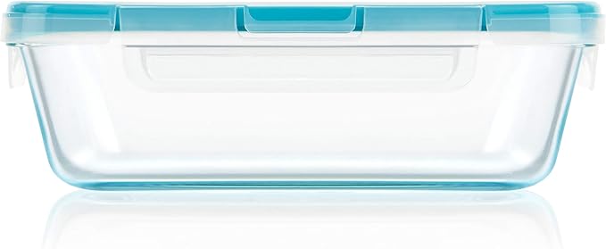 Snapware Snapware 6cup total solution rectangle food storage container glass, 9.3 Ounce (1112403)