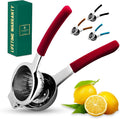 Bellemain Citrus Juicer | Metal Lemon Squeezer | Lime and Lemon Juicer Stainless Steel with Silicone Handles | Manual Juicer, Citrus Squeezer, Hand Held Juicer | Bar Juicer for Bartender Accessories