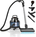 Filter Queen Majestic Surface Cleaner, Blue, Canister Vacuum with Bagless Cyclonic Action, The Ultimate All-in-One Cleaning Machine