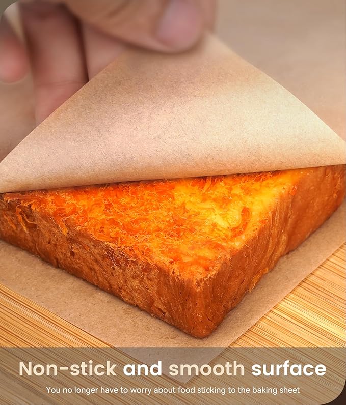 200 Pcs Parchment Paper Sheets, Unbleached Baking Parchment Sheets, 12x16 Inch, Non-Stick, Heat-Resistant, Biodegradable