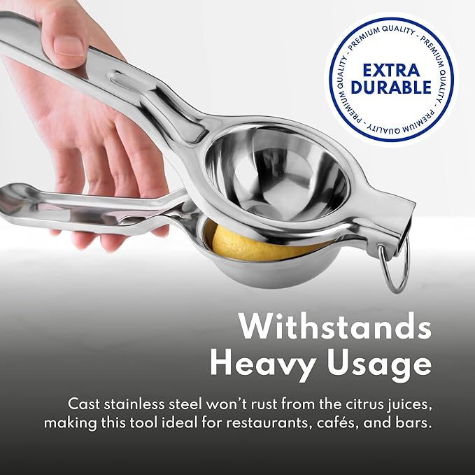 New Star Foodservice 43280 Stainless Steel Lemon Squeezer