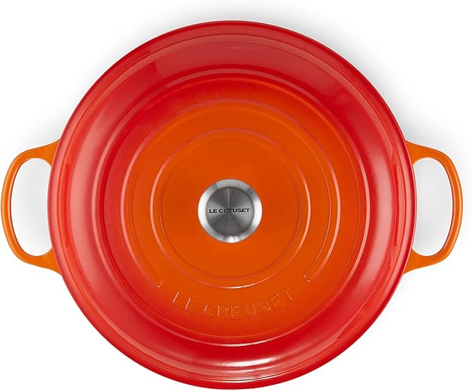 Le Creuset Enameled Cast Iron Signature Braiser, 5 qt, Flame