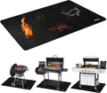 Large 60 x 42 Inch Under Grill Mats for Outdoor Grill,Double-Sided Fireproof/Waterproof/Oil-Proof Grill Pad,BBQ Mats for Outdoor Grill,Indoor Fireplace/Fire Pit Mat,Deck/Patio/Lawn Protector