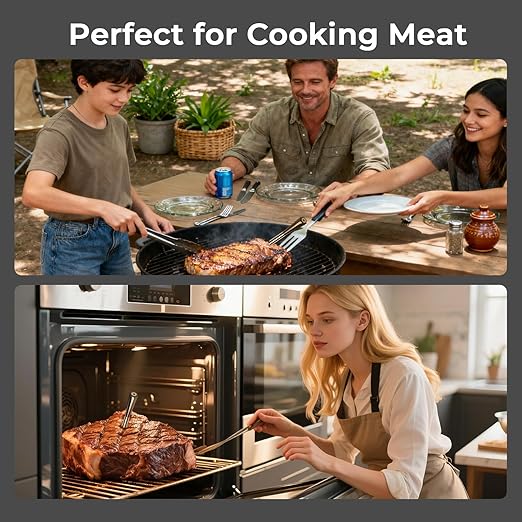 BlueSwan Wireless Meat Thermometer Digital, Food Thermometer Bluetooth 820 ft Range with APP for Grill, Smoker, Oven, Magnetic Design for BBQ, Cooking, Stocking Stuffers Christmas Gifts for Men