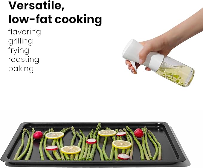 Mistifi Oliver Oil Sprayer for cooking, Spray bottle 6oz, Non-Aerosol Refillable Dispenser Oil Mister FS601 Green Vegetable