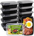 Meal Prep Containers [38OZ] Plastic Food Storage Containers With Lids,10-Pack Reusable To Go Containers, Disposable Food Prep Container, BPA-free, Stackable, Microwave/Dishwasher/Freezer Safe