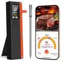 PROGRACE Smart Bluetooth Wireless Meat Thermometer: Standalone Base, WiFi Unlimited Range, 6 Sensors with NIST Certified Accuracy, for iOS and Android, for Kitchen, BBQ, Grill, Oven, Smoker