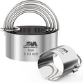 Biscuit Cutter Set for baking (5 Pieces/Set), Round Cookies Cutter with Handle, Professional Baking Dough Tools