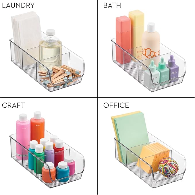 InterDesign Linus Kitchen, Pantry, Refrigerator, Freezer Storage Container, Clear