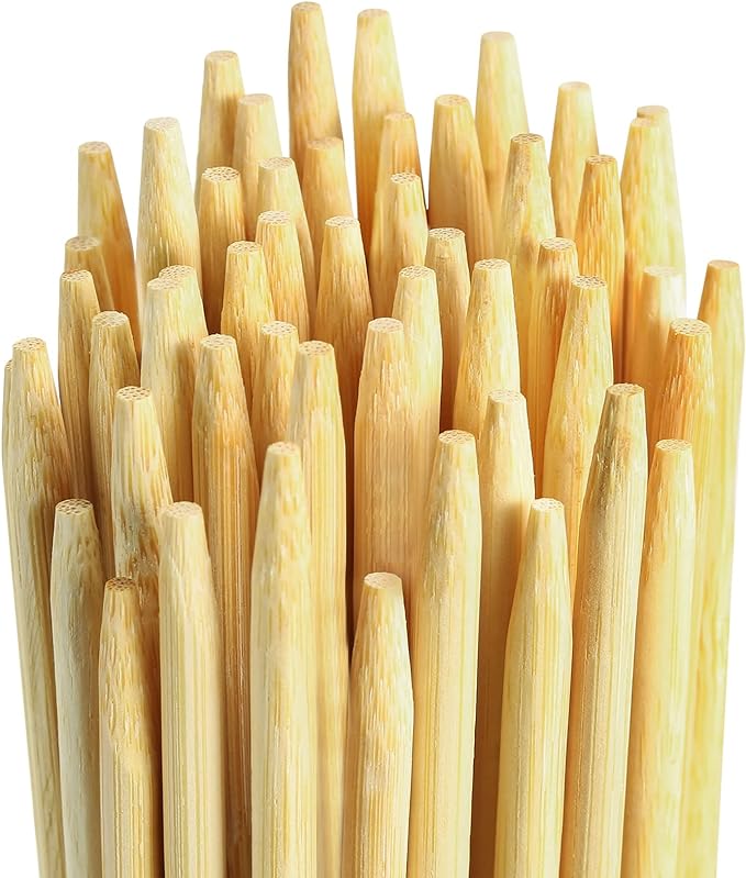 Smores Sticks 36" Long 5mm Thick, 60 PCS Marshmallow Roasting Smore Sticks Bamboo, Disposable Marshmellow Sticks Camping Heavy Duty SMores Skewers for Outdoor Fire Pits Campfires Hot Dog Sausage