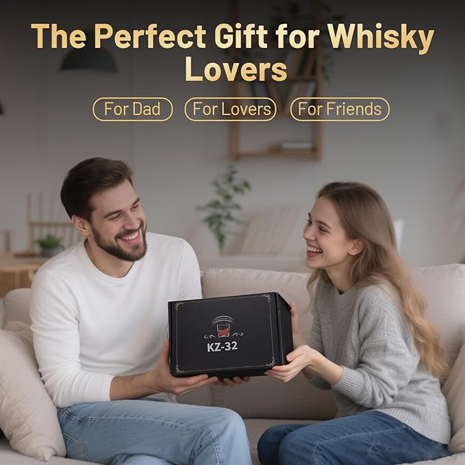 Electric Whiskey Smoker Kit with 6 LED Lights & Rechargeable Built-in Lighter, No Butane Needed, 6 Flavored Wood Chips for Old Fashioned Cocktail Smoker - for Father's Day Gifts for Men, Dad, Husband