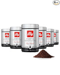 Illy Ground Drip Coffee - Forte Extra Bold Roast Coffee - Rich & Strong Flavor - 100% Arabica - Pre-Ground for Drip Pour Over - Pressurized Packaging Sealed for Freshness - 8.8oz (Pack of 6)