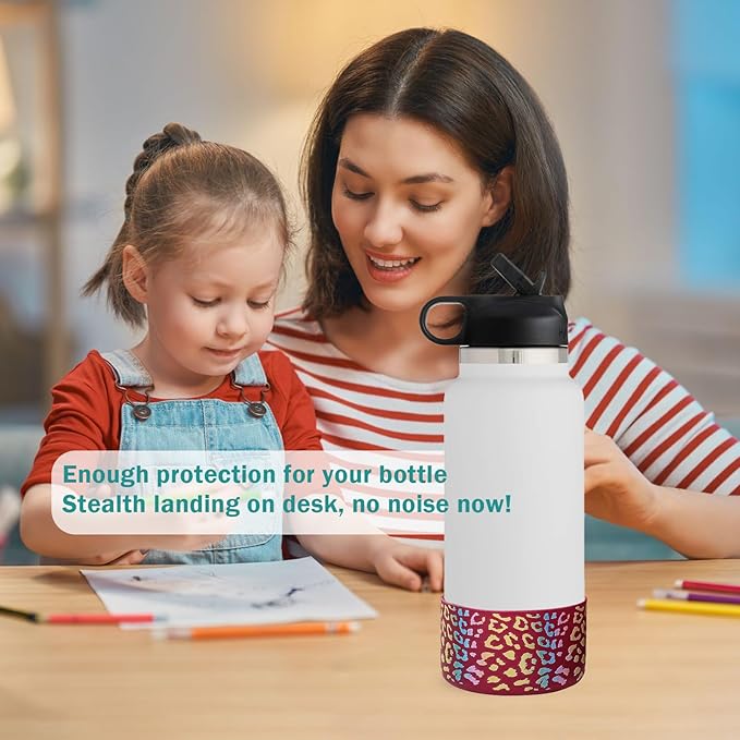 WK IEASON Protective Silicone Base Cover Boot for Hydro Flask Wide Mouth/Standard Mouth, Anti-Slip Silicone Bottom Bumper As Hydro Flask Water Bottle Accessories-2.83inch Bottom Diameter