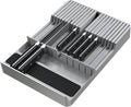 NIUXX Knife Drawer Organizer, Large Capacity In-Drawer Knife Block Set Holds 20 Knives and 1 Sharpening Steel (Not Included), Suitable for Knife Organizer for Kitchen Drawer