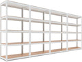 HOMEDANT House 5-Tier Laminated Metal Shelving Unit Adjustable Storage Utility Rack Heavy Duty Shelves Organization Multipurpose Shelf Kitchen Garage Pantry Closet 4Pack